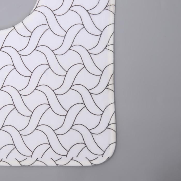 Набор ковриков для ванной и туалета Доляна «Винель», 2 шт: 40×50, 50×80 см, цвет МИКС