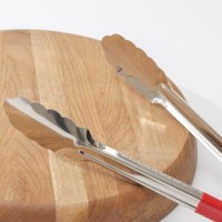 Щипцы кухонные Доляна «Краски», 23×3,5 см, 201 сталь, цвет красный