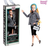 Кукла-модель шарнирная «Высокая мода», бирюзовый стиль