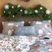 Постельное белье "Этель" дуэт «Зимние игры» 143*215 см - 2 шт, 240*220 см, 70*70 см -2 шт