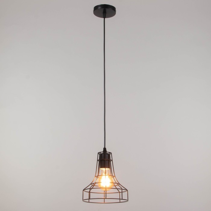 Подвес BayerLux "Кубок" 1х60Вт Е27 черный 18х18х21см