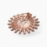 Брошь «Жемчужное сияние», цвет белый в розовом золоте