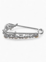 Булавка «Лунная дорожка», 4 см, радужная в серебре