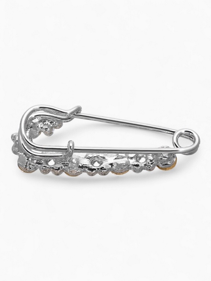 Булавка «Лунная дорожка», 4 см, радужная в серебре