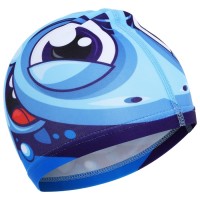 Шапочка для плавания детская «Акулёнок», тканевая, обхват 54-60 см