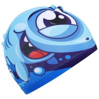Шапочка для плавания детская «Акулёнок», тканевая, обхват 54-60 см
