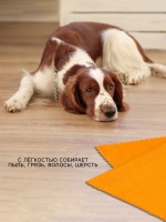 Тряпка для пола Доляна «Промо», микрофибра, ультразвуковая обработка края, 180 г/м², 75×100 см, цвет МИКС