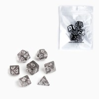 Набор кубиков для ДнД, 7 шт., серые