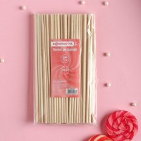 Палочки-дюбели для леденцов KONFINETTA, набор 100 шт., 15×0.3 см, берёза