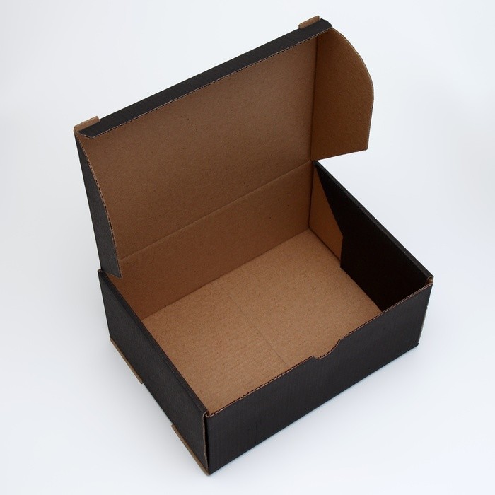 Коробка самосборная, чёрная, 22×16.5×9.5 см