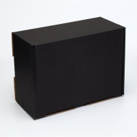Коробка самосборная, чёрная, 22×16.5×9.5 см