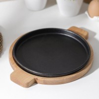 Подставка для сковороды Adelica, 30×24×1,8 см, внутренний диаметр d=22 см, берёза