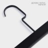 Вешалка для брюк и юбок LaDо́m Black Lotus, 35×1.1×24 см, длинный крюк, с зажимами, чёрная