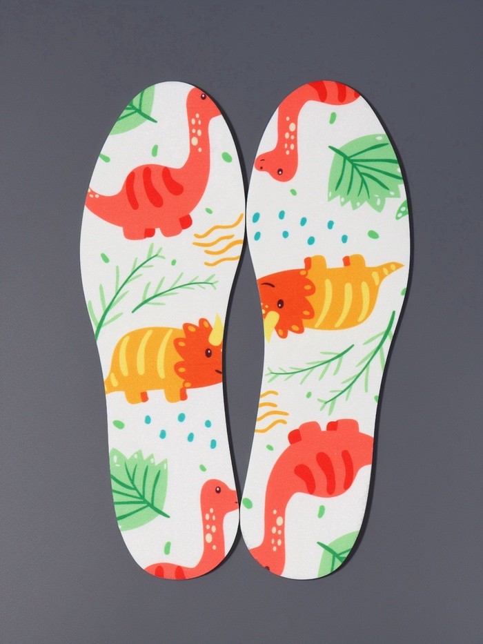 Стельки детские для обуви, универсальные, р-р RU до 35 (р-р Пр-ля до 36), 23.5 см, пара, белые