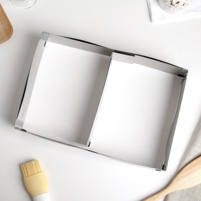 Форма разъёмная для выпечки кексов и тортов с регулировкой размера: 15×25 - 27×48 см