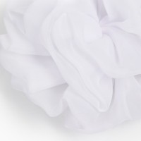 Бант для волос на резинке школьный, белый, 13 см, Принцессы