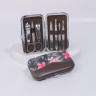 Набор маникюрный «Цветы», 8 предметов, в футляре, цвет МИКС