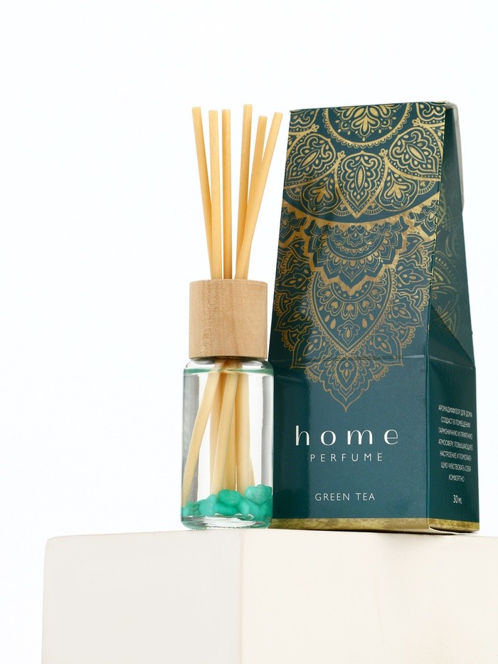 Диффузор ароматический Home perfume, аромат зеленый чай, 30 мл.