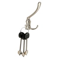 Крючок мебельный ТУНДРА TKT004, трехрожковый, матовый никель, 4 шт. TMP