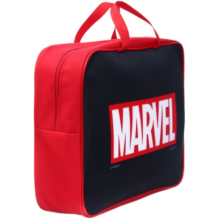 Папка с ручками текстильная А4, 35×27×10 cм, «Мстители» Папка с ручками текстильная А4, 35×27×10 cм, «Мстители»