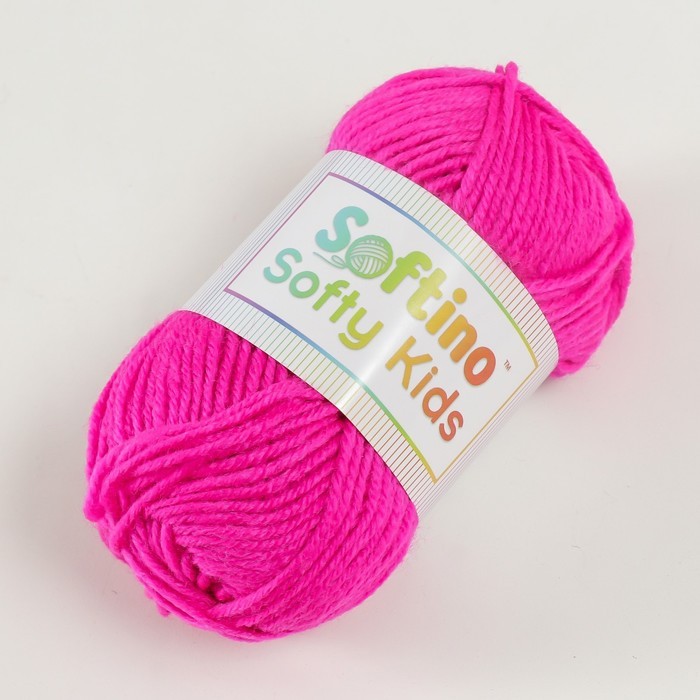 Пряжа 100% акрил "Softy Kids" 90м ±5м 50 гр цвет 12 тёплый розовый
