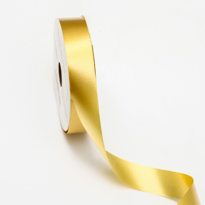 Лента упаковочная для декора и подарков, золотая, 2 см × 45 м