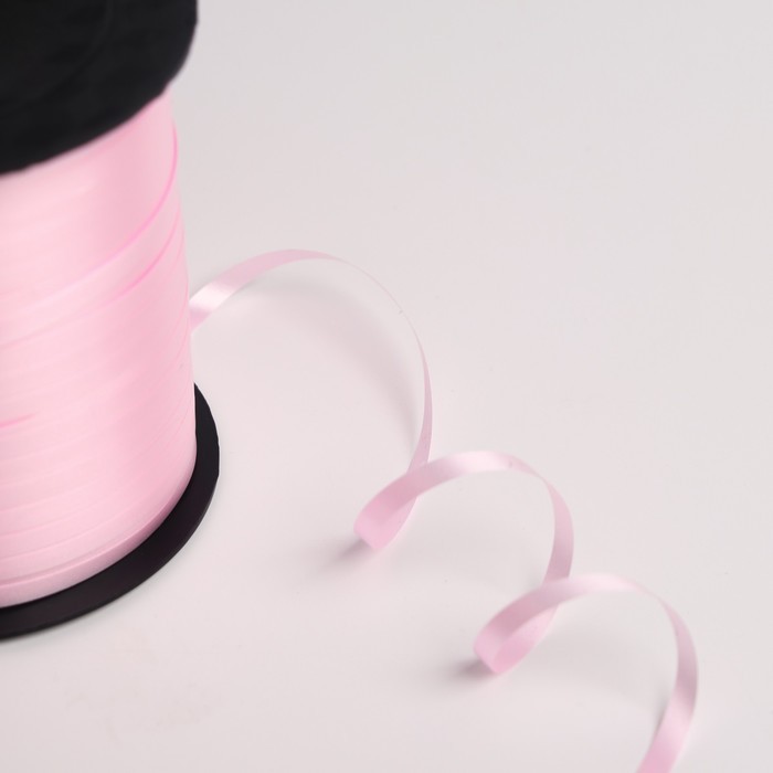 Лента упаковочная розовая, микс, 5 мм × 225 м