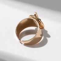 Кольцо «Узел» диаметр, цвет золото, безразмерное