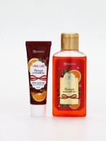 Подарочный набор новогодний: гель для душа, крем для рук и пилка для ногтей, аромат глинтвейн, URAL LAB