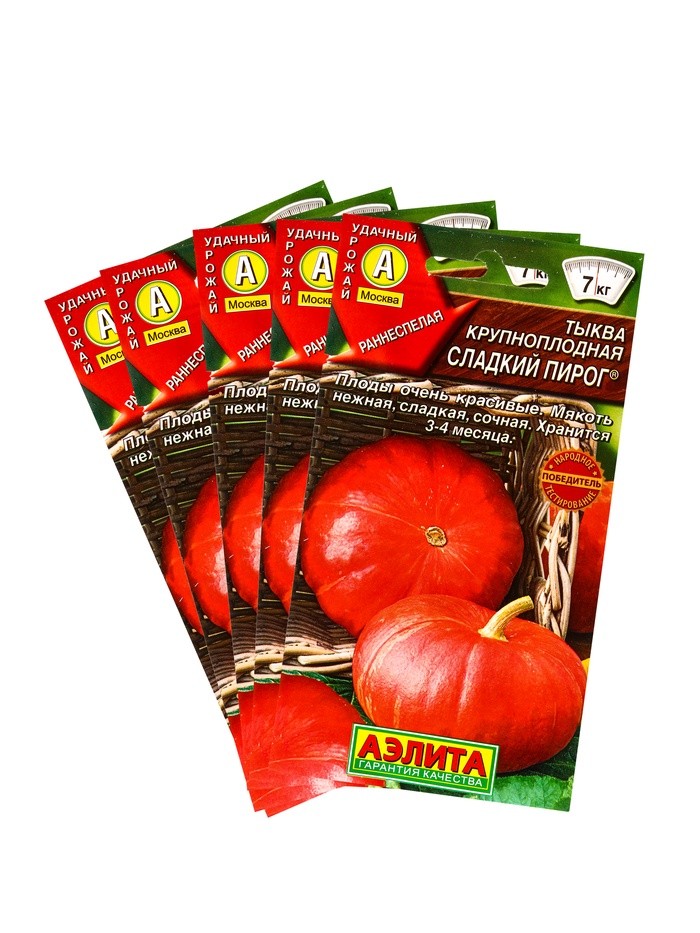 Набор семян Тыква крупноплодная «Сладкий пирог», 5 шт., «Мой выбор»
