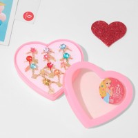 Кольца детские с подвеской Выбражулька, набор 12 шт. форма МИКС, МИКС в золоте, безразмерное