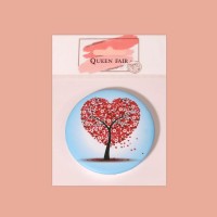 Зеркало складное «Деревья», d = 7,5 см, с увеличением, рисунок МИКС