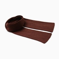 Шарф вязаный MINAKU, кофейный, 180×18 см