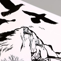 Наклейка 3Д интерьерная Урал 90*60см