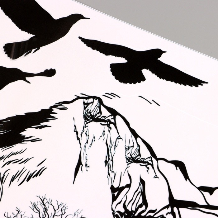 Наклейка 3Д интерьерная Урал 90*60см