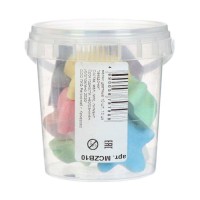 Мелки цветные для асфальта 10 штук «Фантазия», в форме звёздочки