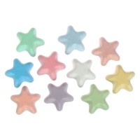 Мелки цветные для асфальта 10 штук «Фантазия», в форме звёздочки