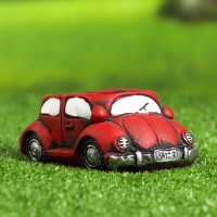 Декоративный горшок для цветов «Машинка», 200 мл, 14.4×9×6 см, керамический, красный