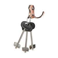 Крючок мебельный ТУНДРА TKd=007, двухрожковый, медь