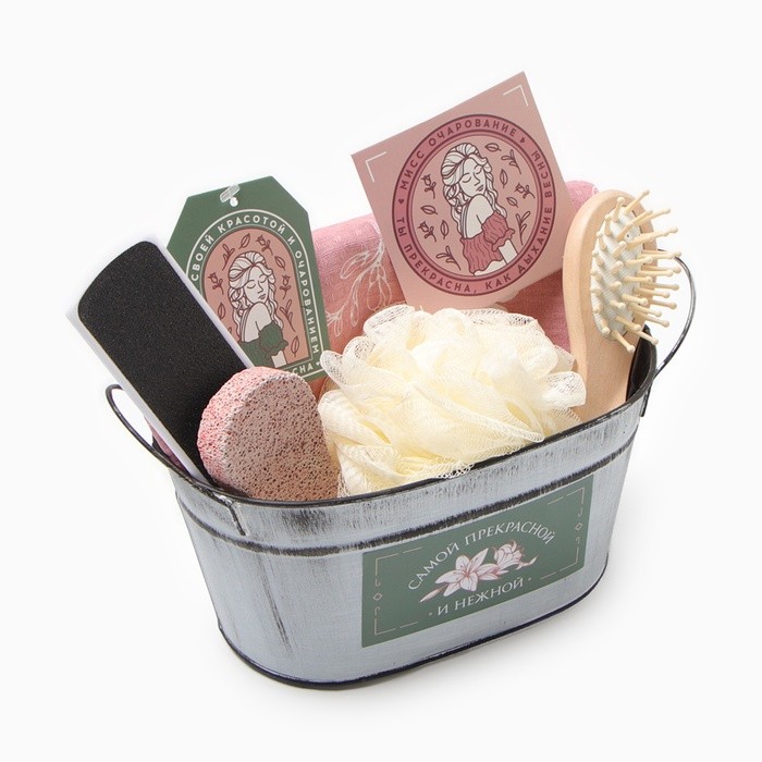 Набор подарочный "Lilies" с полотенцем (5 предметов)