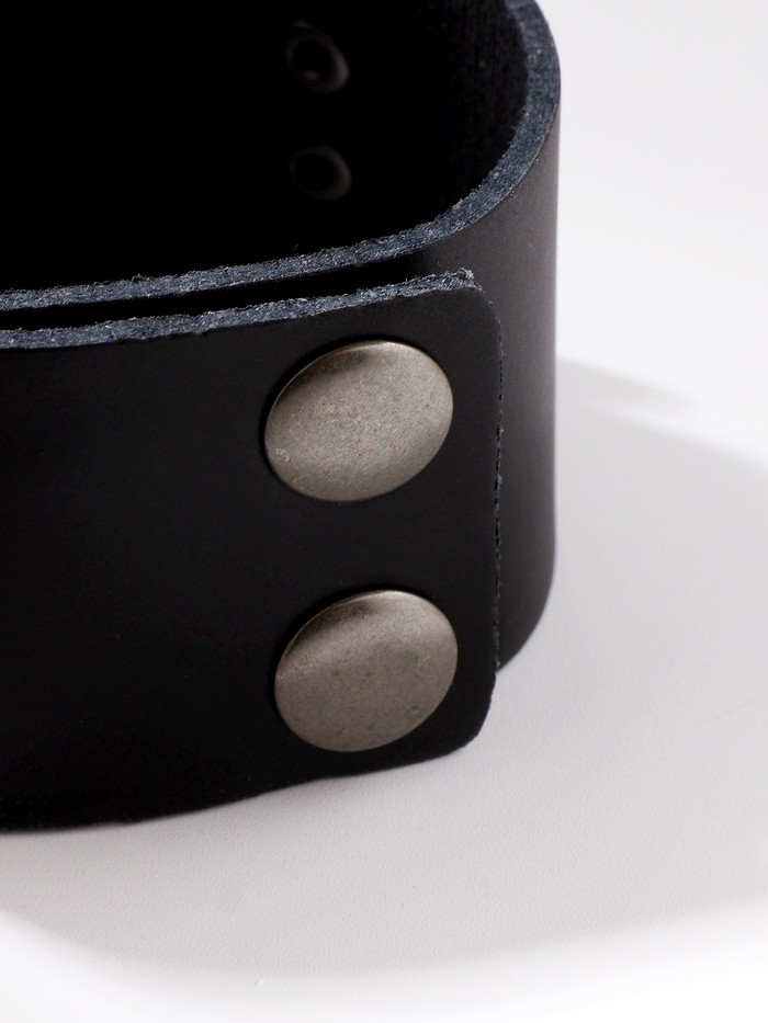 Браслет-оберег «Компас Викинга», чёрный с чернёным серебром, 23 см