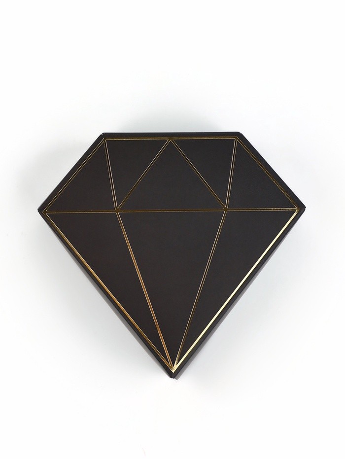 Коробка подарочная под бижутерию «Чёрная, тиснение», 10×9×3.5 см