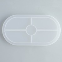 Подставка из гипса. Набор для создания поддона с поталью «Овал»