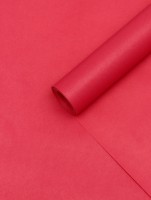 Бумага упаковочная крафт двусторонняя, малиновый, 0.68×10 ±5% м, 70 г/м²
