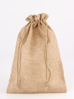 Холщовый мешочек для украшений, подарков и трав, текстиль «Эко», бежевый, 20×28 ±2 см