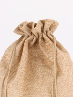 Холщовый мешочек для украшений, подарков и трав, текстиль «Эко», бежевый, 20×28 ±2 см