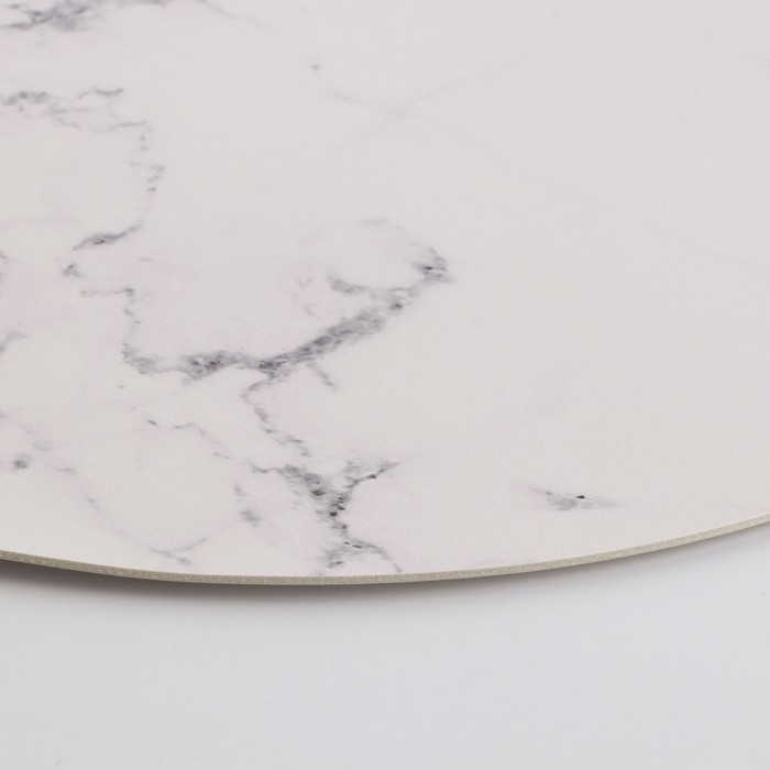 Салфетка сервировочная, плейсмат Дорого внимание «Мрамор», d=38 см