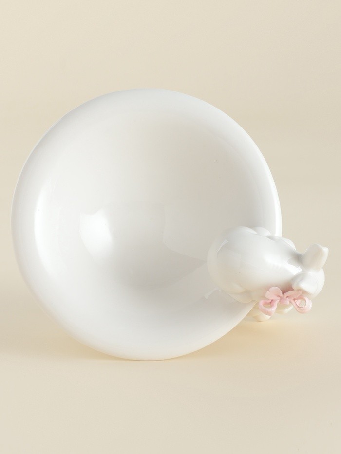 Конфетница SL Home «Лесные кролики», 160 мл, 18×15×13 см, фарфор, белая