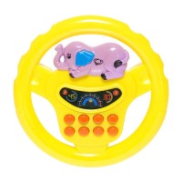 Руль музыкальный «Едем в зоопарк», световые и звуковые эффекты, работает от батареек, МИКС