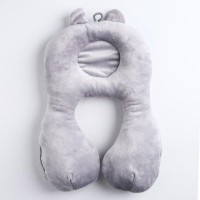 Подушка дорожная детская «Котёнок» ортопедическая, цвет серый